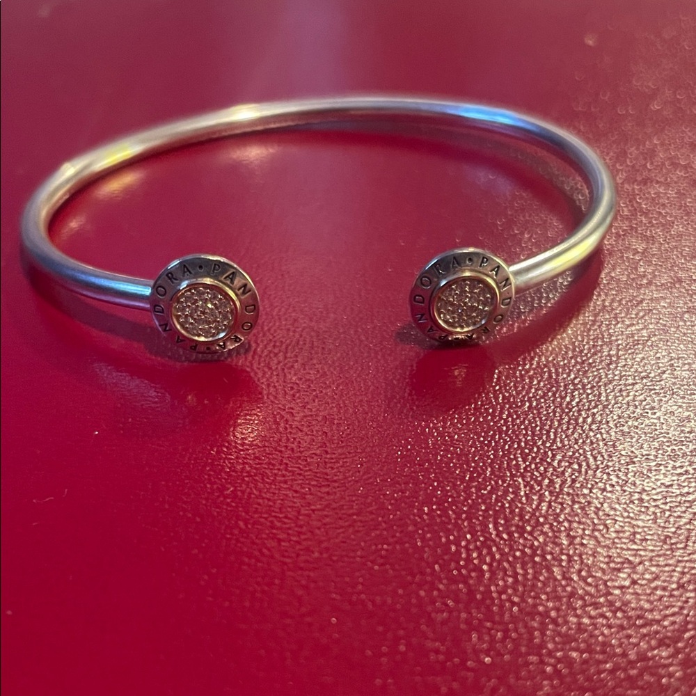 Pandora Silver Open Bangle Bracelet